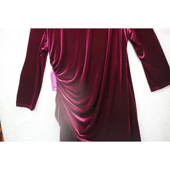 Alex Marie Women's Mahogany Plus Nikki Wrap Dress-Velvet-24W-New w/Tags - Picture 11 of 12